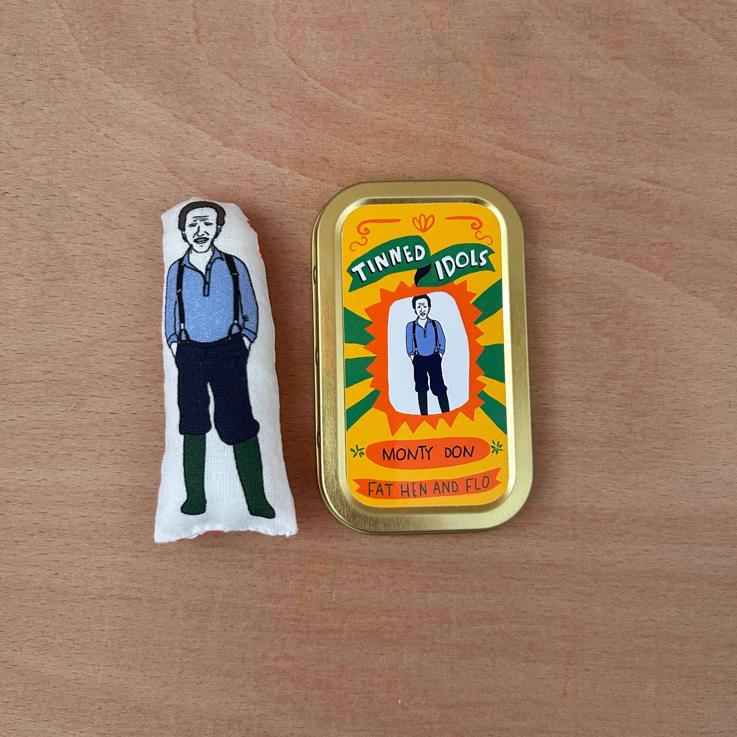 Monty Don Tinned Idol Mini Keepsake Doll