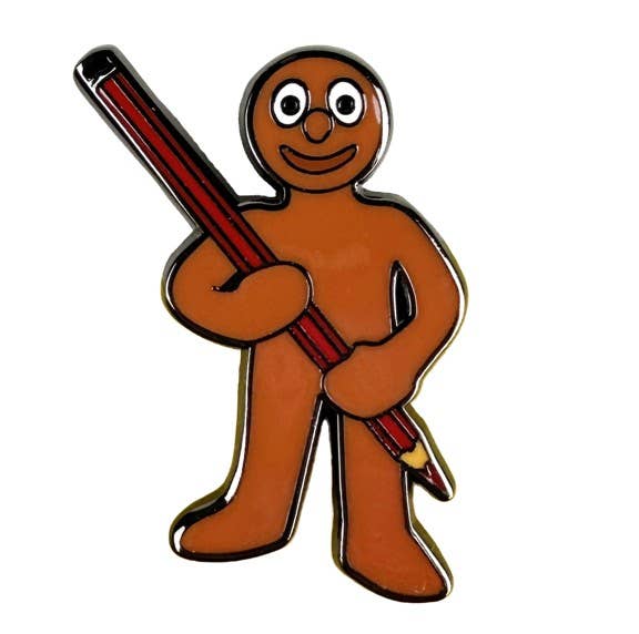 Morph with Pencil Pin Badge