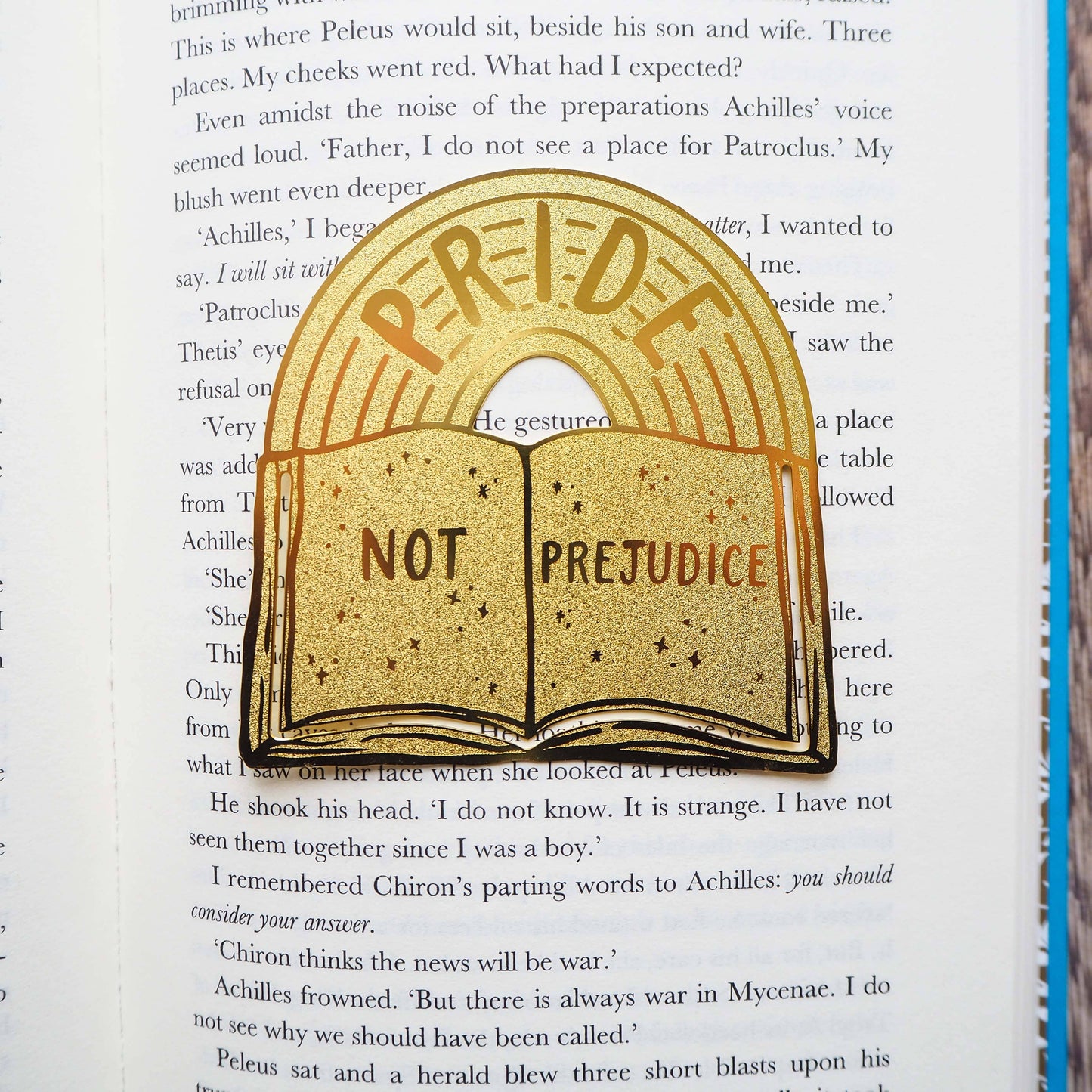 Pride Not Prejudice Brass Bookmark
