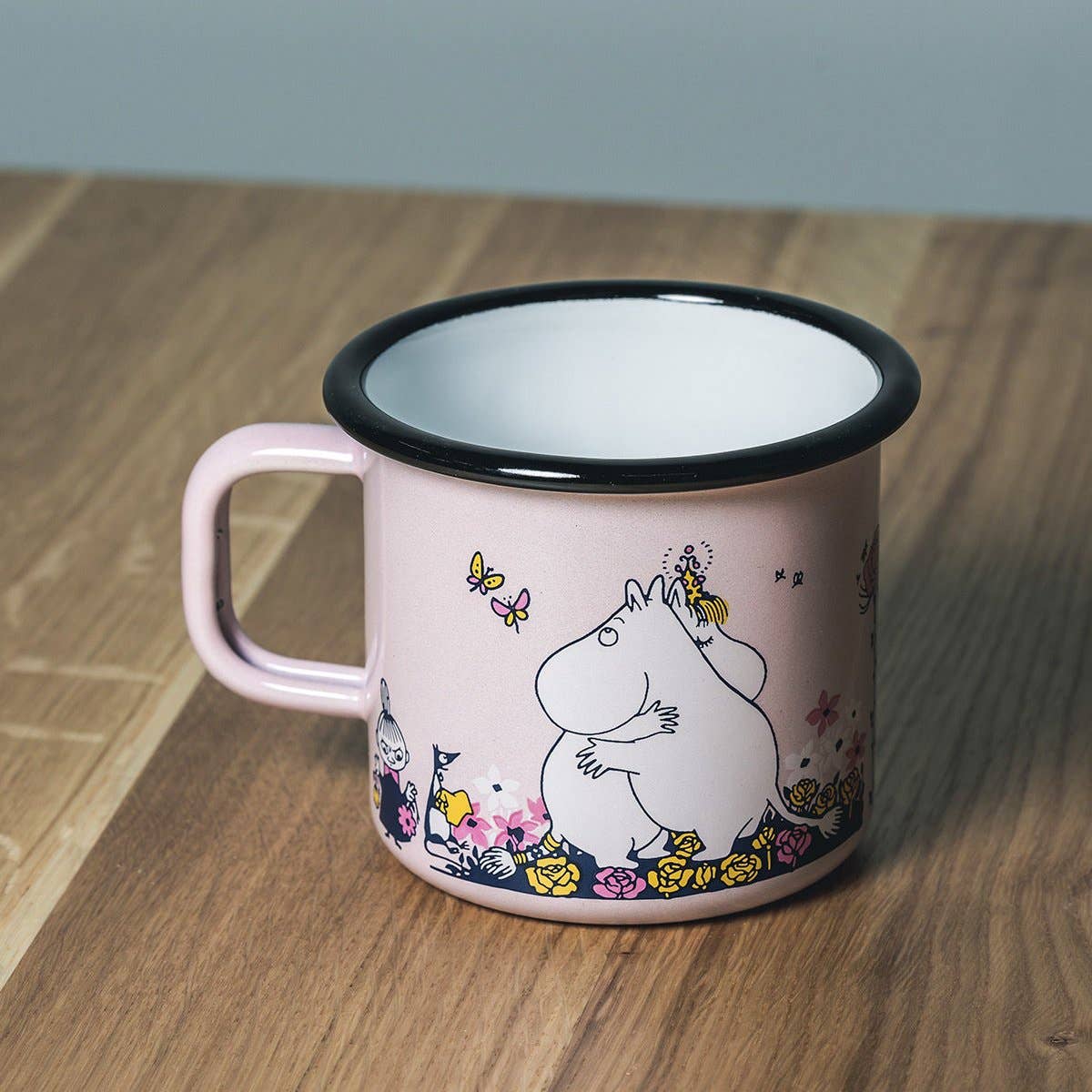 MOOMIN Enamel Mug Hug Pink 0.37L