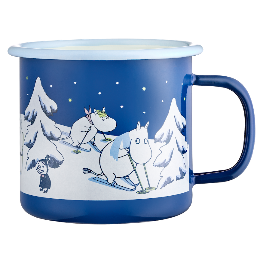 MOOMIN Christmas Enamel Mug Starry Night 0.37L
