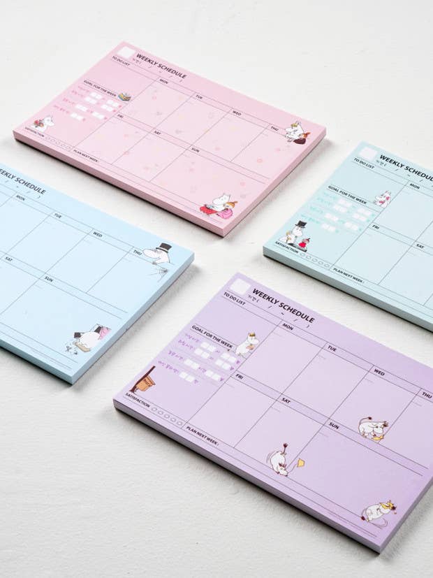Moomin Weekly Planner Diary Journal Pad