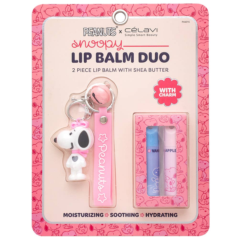CELAVI X PEANUTS Snoopy Lip Balm With Keychain