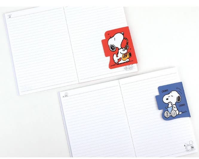 Peanuts Snoopy A5 Tab-Cover Lined Notebook