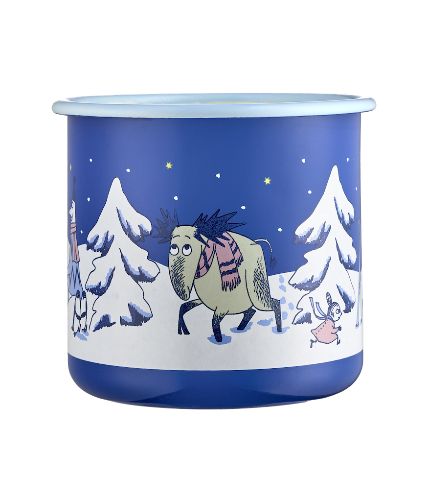 MOOMIN Christmas Enamel XL Mug Starry Night 0.80L