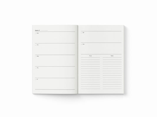 Undated A6 Mini Pocket Diary Notebook