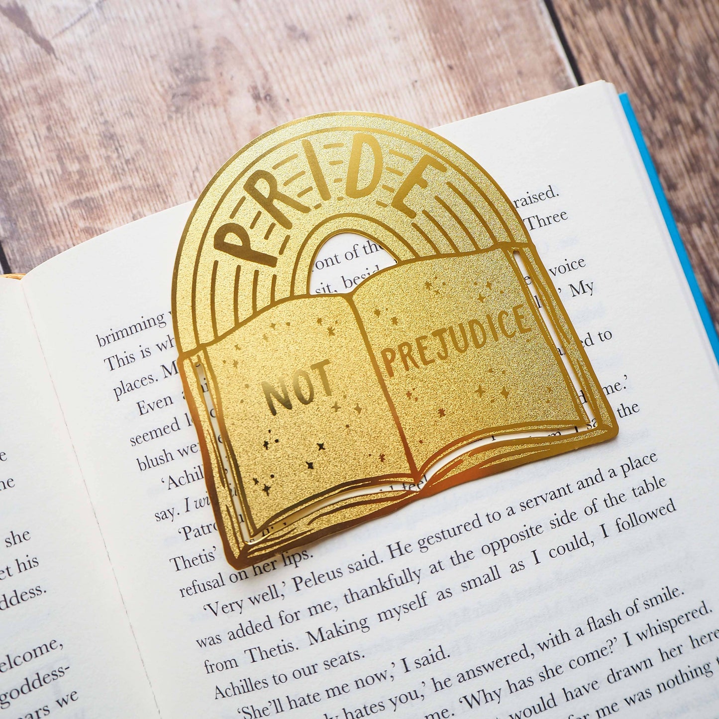 Pride Not Prejudice Brass Bookmark