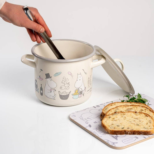 MOOMIN Enamel Pot with Lid Bon Appétit 2.5 L