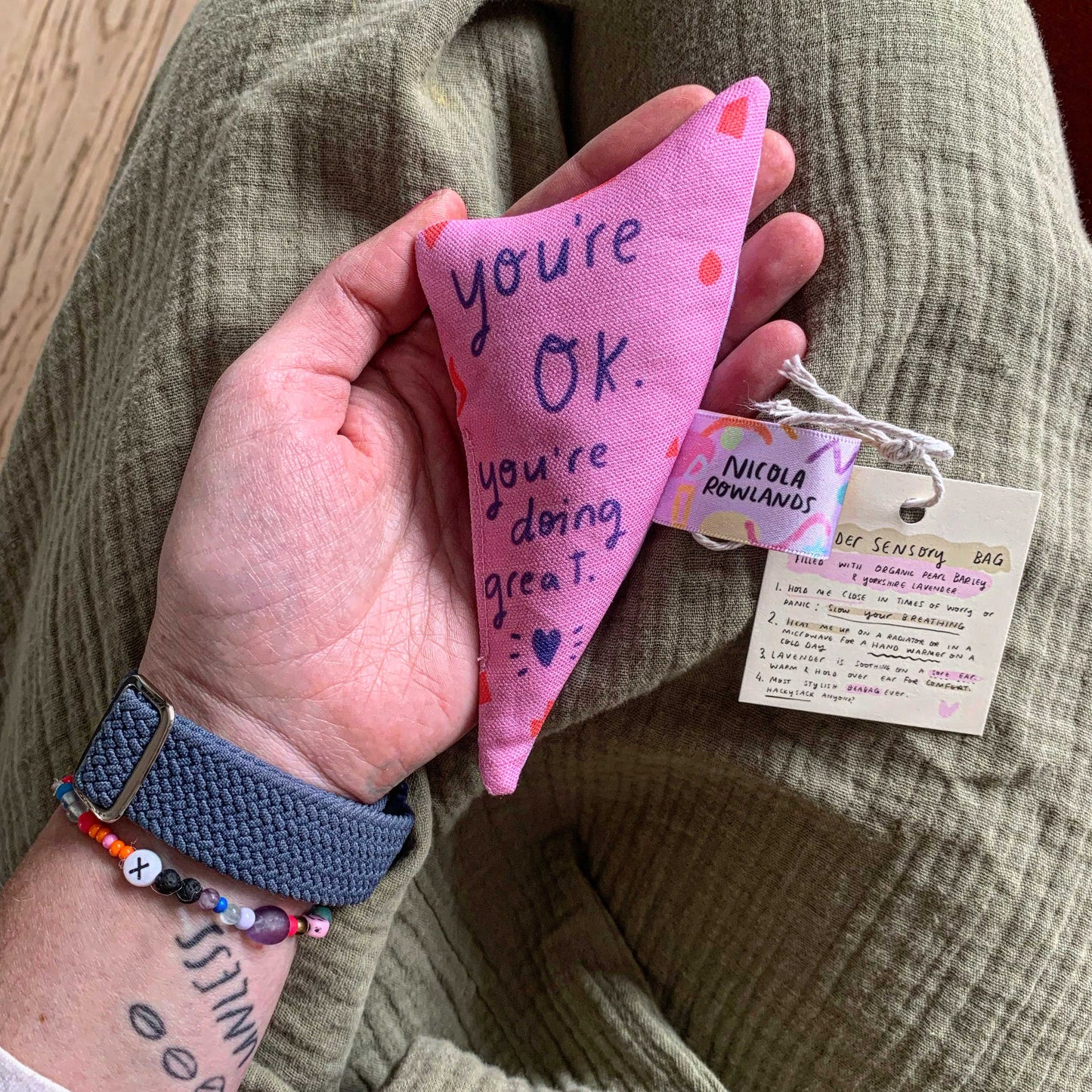 Sensory Palm Lavender Bag - You're Doing Great