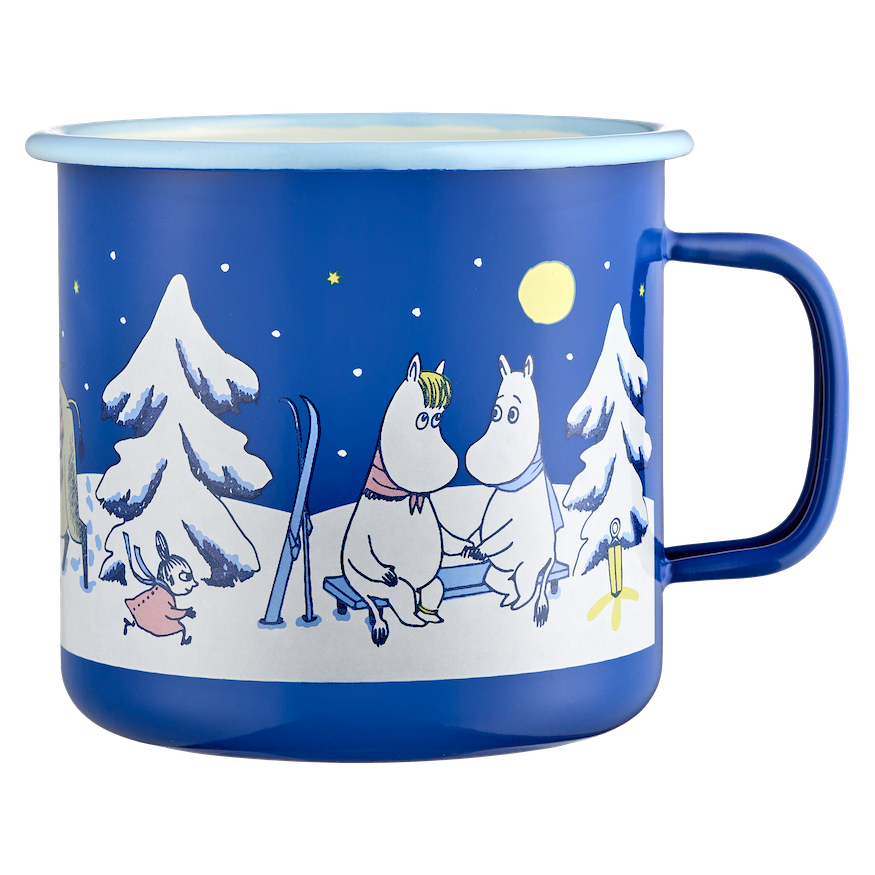 MOOMIN Christmas Enamel XL Mug Starry Night 0.80L