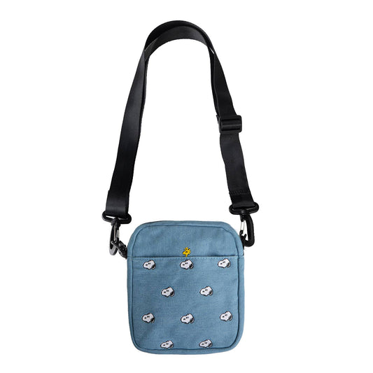 Snoopy Embroidered Crossbody Bag Denim - 3P4 x PeanutsĀ®
