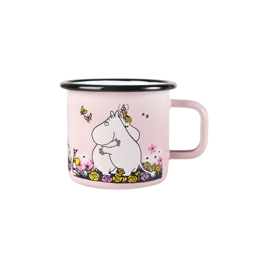 MOOMIN Enamel Mug Hug Pink 0.37L