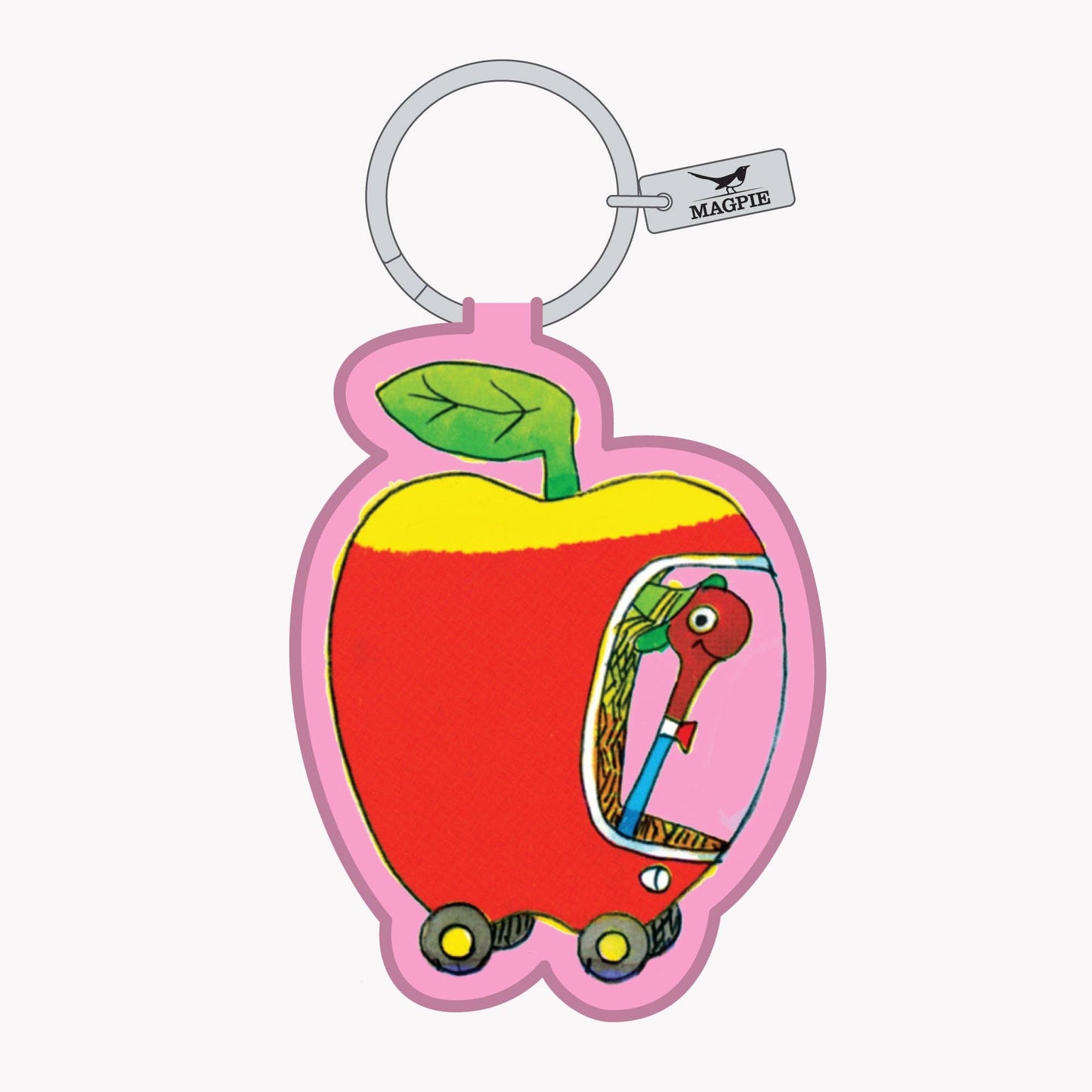 Magpie x Richard Scarry Apple Car Key Charm