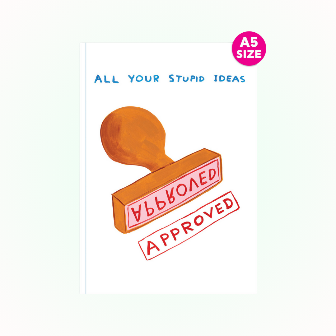 All Your Stupid Ideas Dave Shrigley A5 Notebook