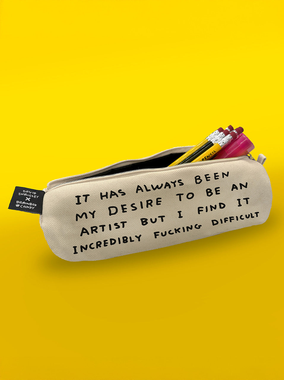 Be An Artist Funny Pencil Case Dave Shrigley