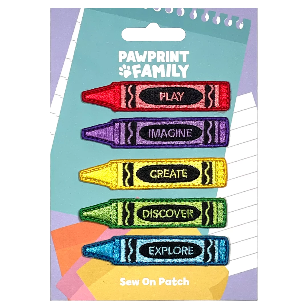Crayon Sew On Patch Set
