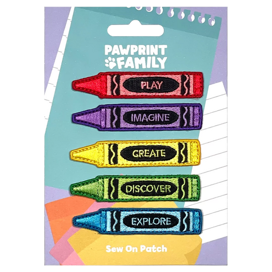Crayon Sew On Patch Set