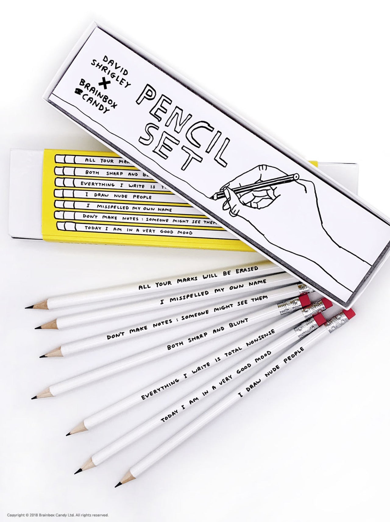 Funny Pencil Set Dave Shrigley