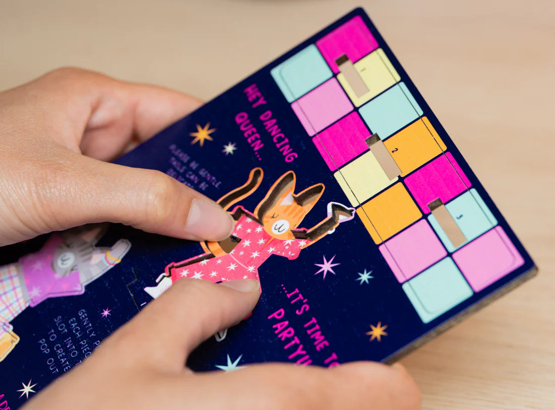 Disco Cats Pop Out Card