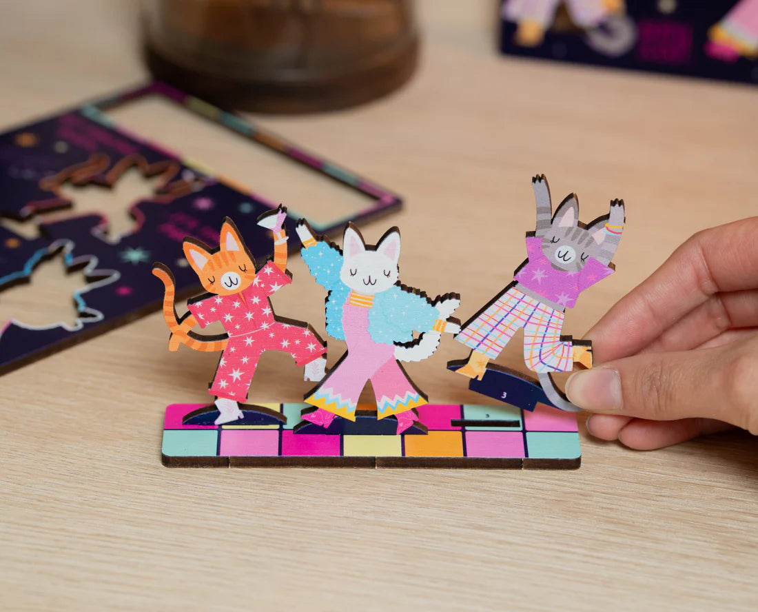 Disco Cats Pop Out Card