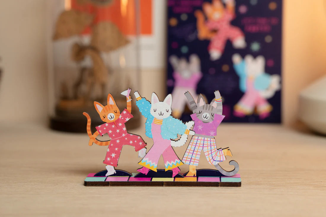 Disco Cats Pop Out Card