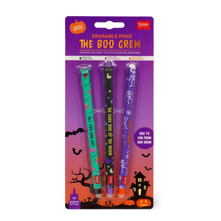 The Boo Crew 3 Erasable Halloween Gel Pens