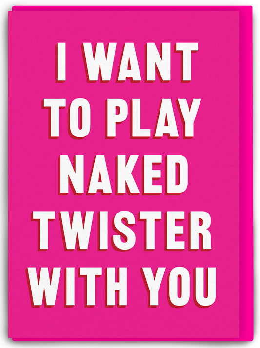 Naked Twister Card By Real Hackney Dave