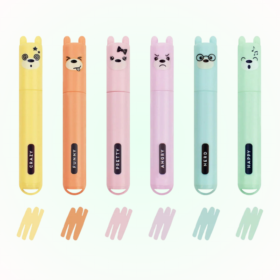 Teddy's Style Mini Highlighter Pens