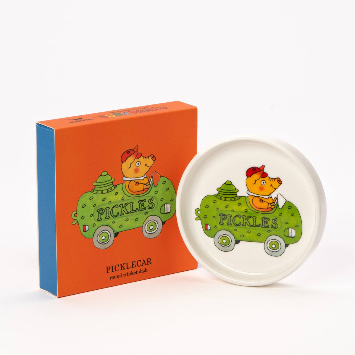 Magpie x Richard Scarry Pickle Car Round Trinket Dish