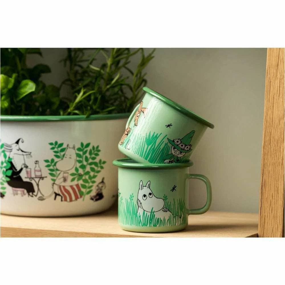 MOOMIN Enamel Mug In the Garden 0.25L