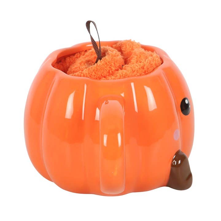 Pumpkin Mug and Socks Gift Set