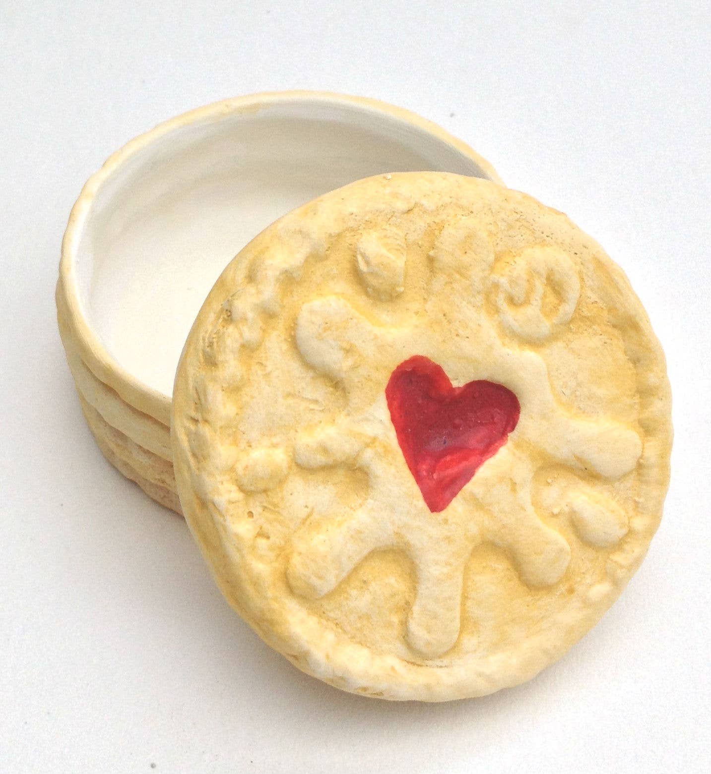 Jammy Dodger Heart Biscuit Trinket Box