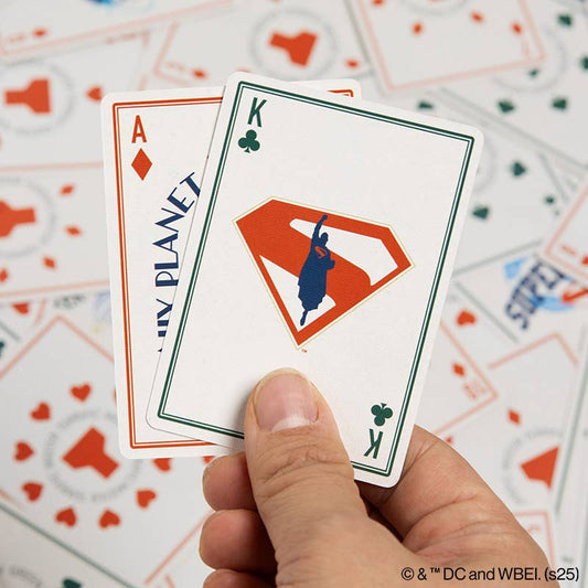 Superman Playing Cards in a Tin