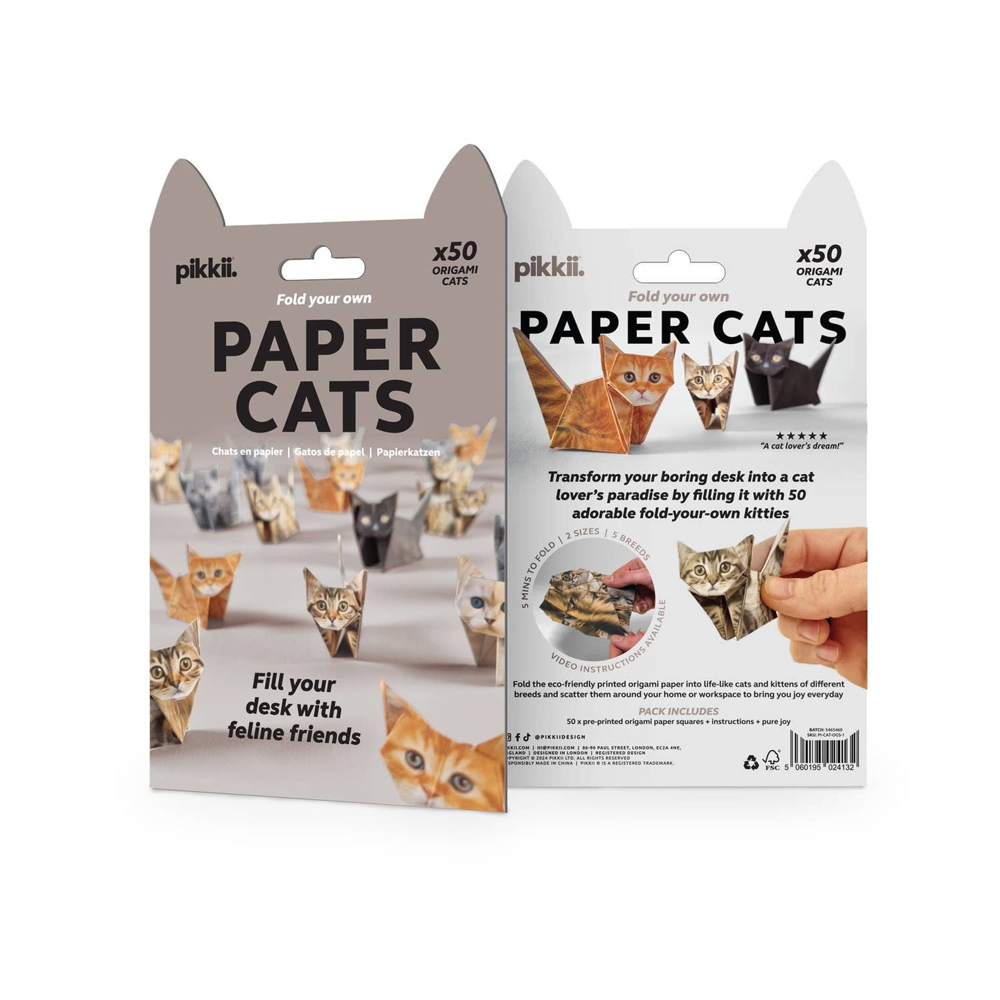 Paper Cats DIY Origami Kit