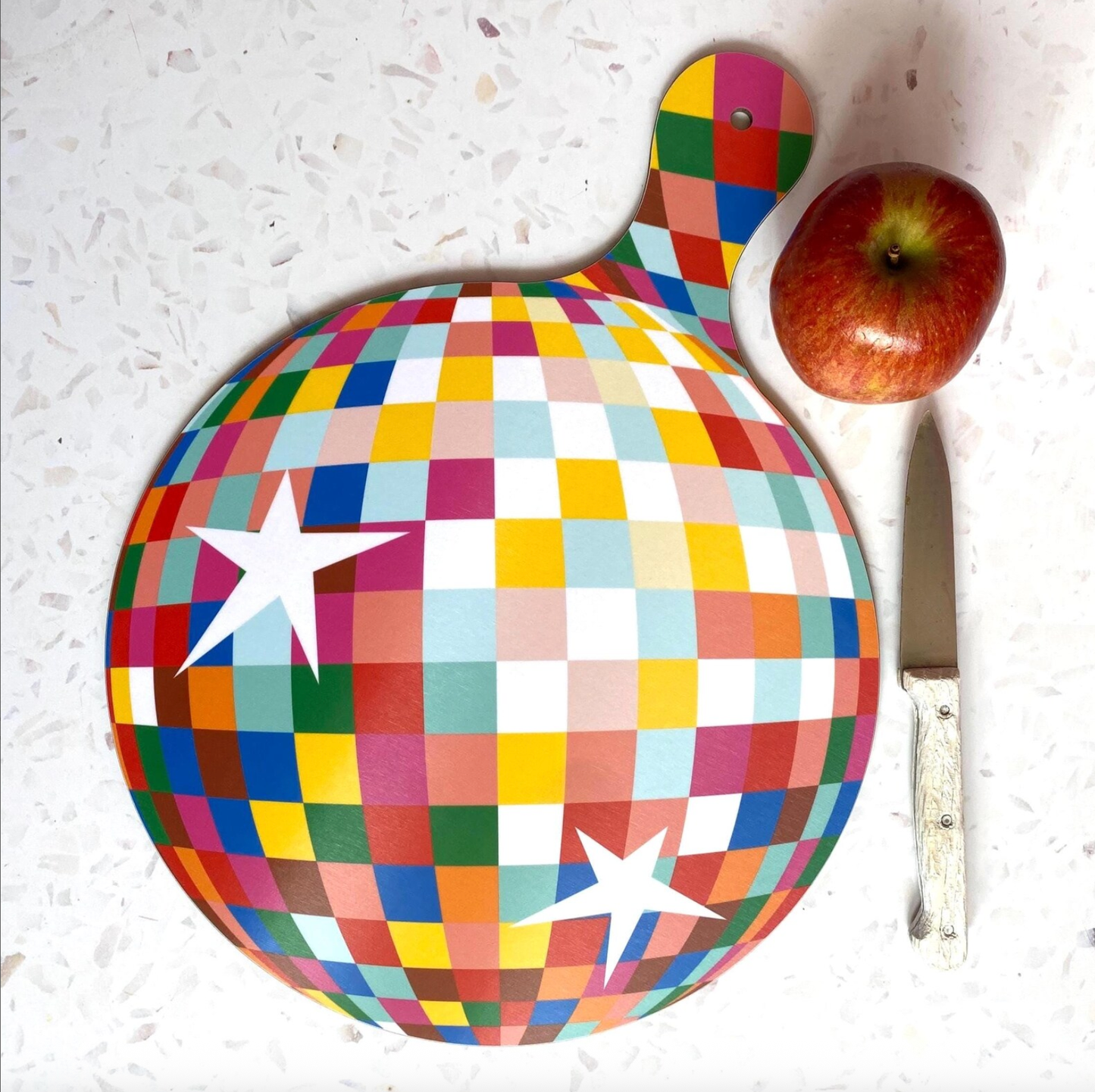 'Disco ball' Large Vegetable Chopping Board