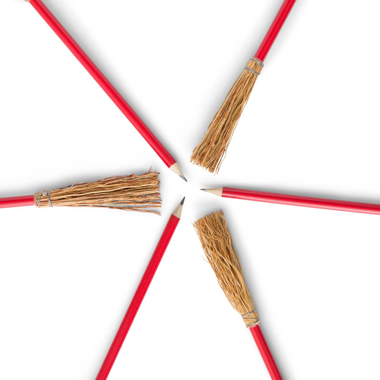 Broomstick Pencil Red