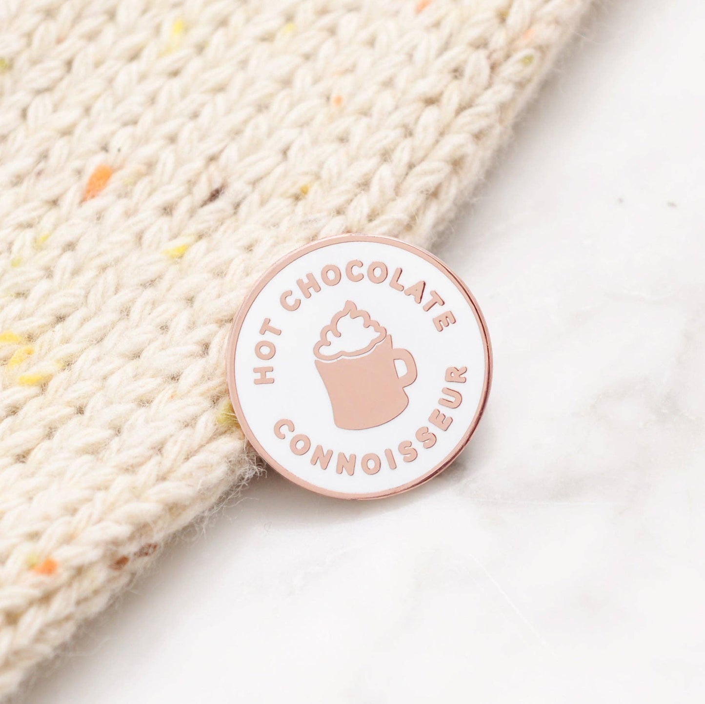 Hot Chocolate Connoisseur Enamel Pin