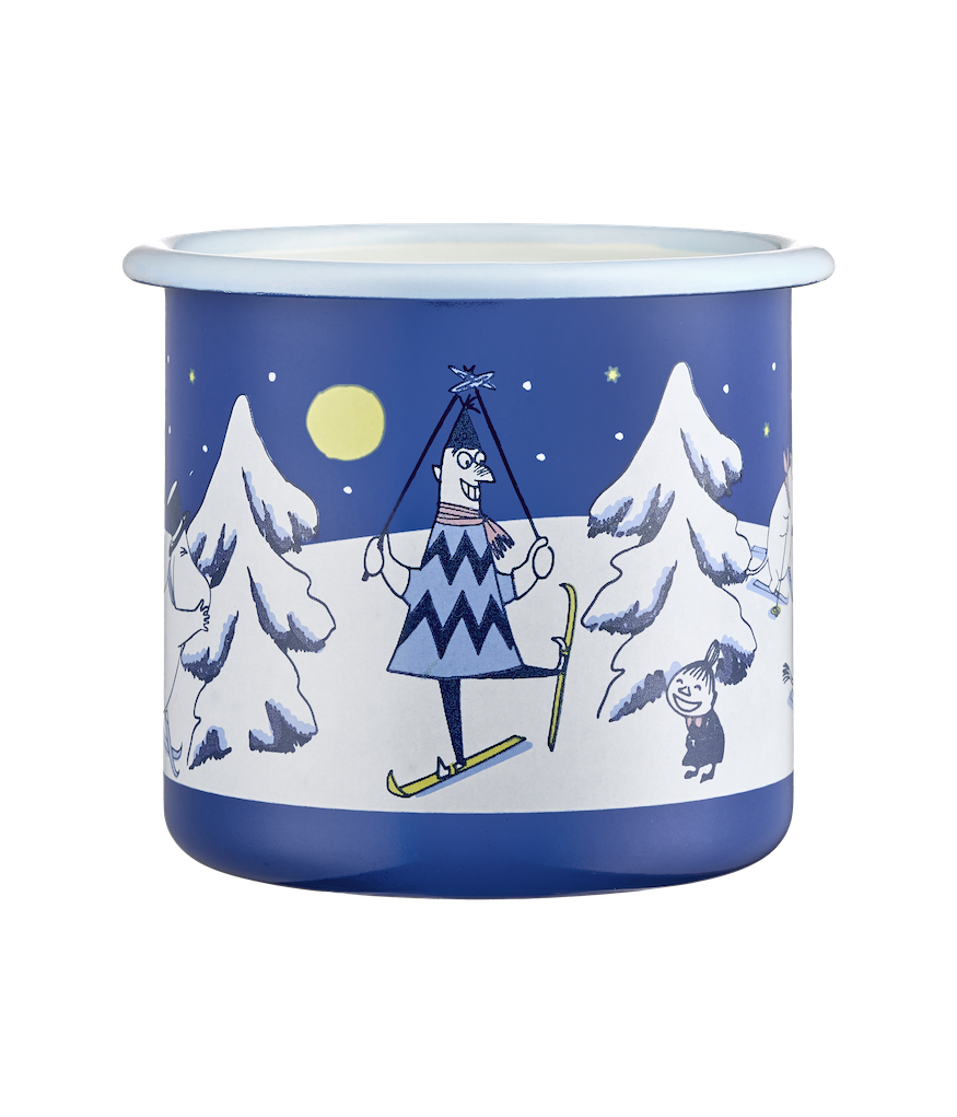 MOOMIN Christmas Enamel Mug Starry Night 0.37L