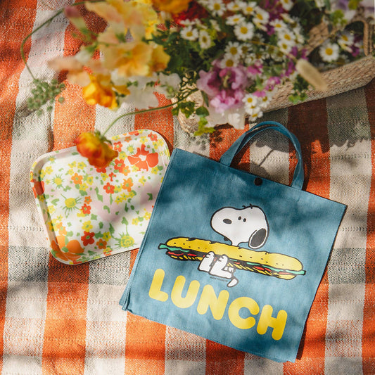 Snoopy Lunch Vintage-Style Market Tote - 3P4 x Peanuts®