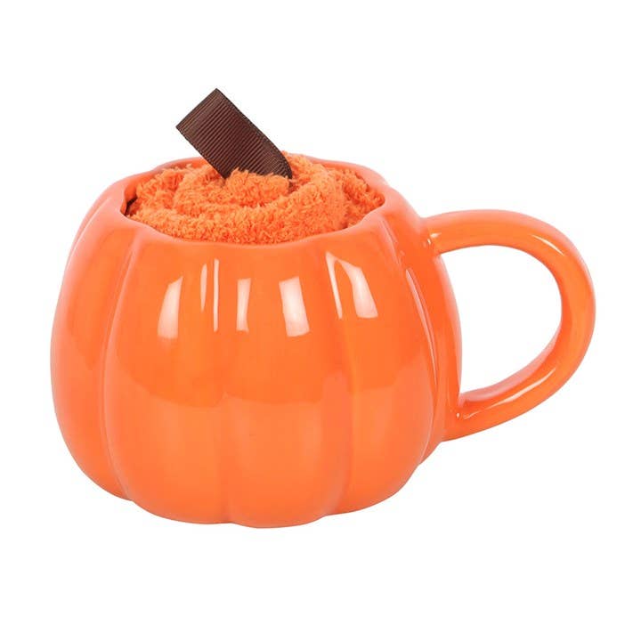 Pumpkin Mug and Socks Gift Set