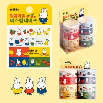 Miffy Sweet Fruit Deco Masking Tape 8Pcs