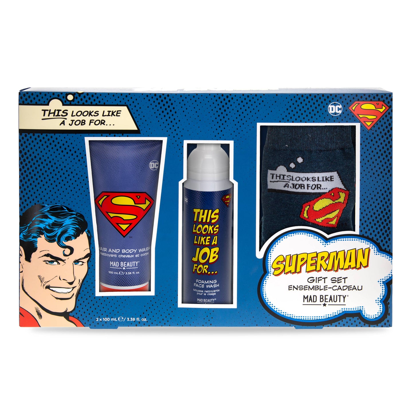 Superman Body Care Sock Gift Set