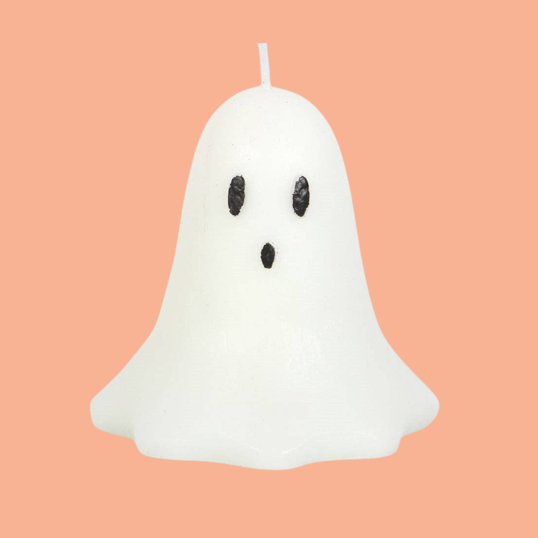 10cm Unscented Ghost Candle