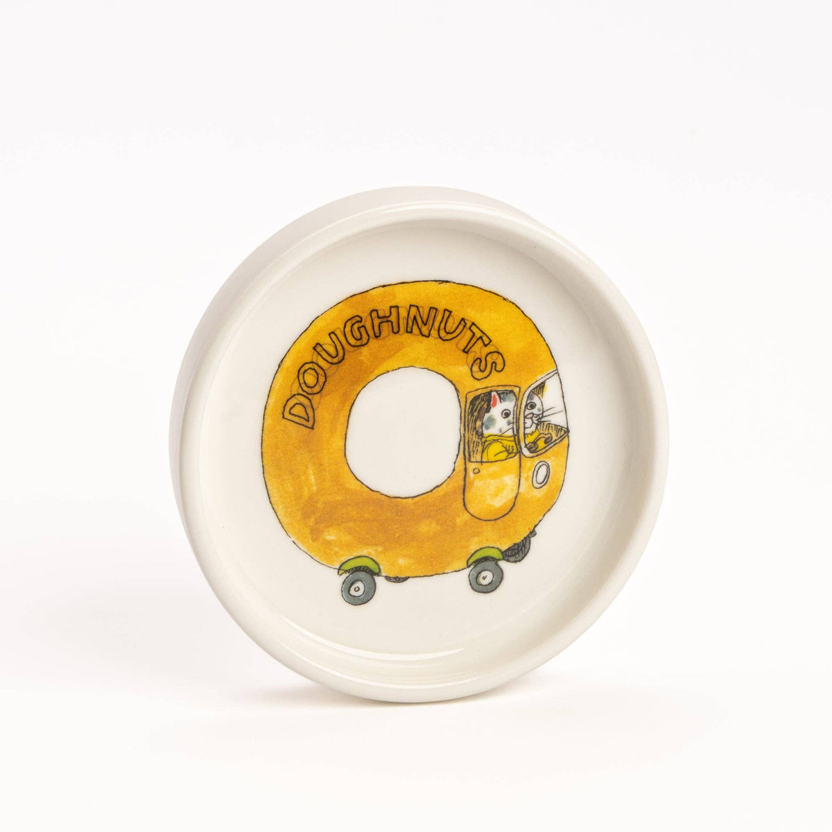 Magpie x Richard Scarry Doughnut Car Round Trinket Dish