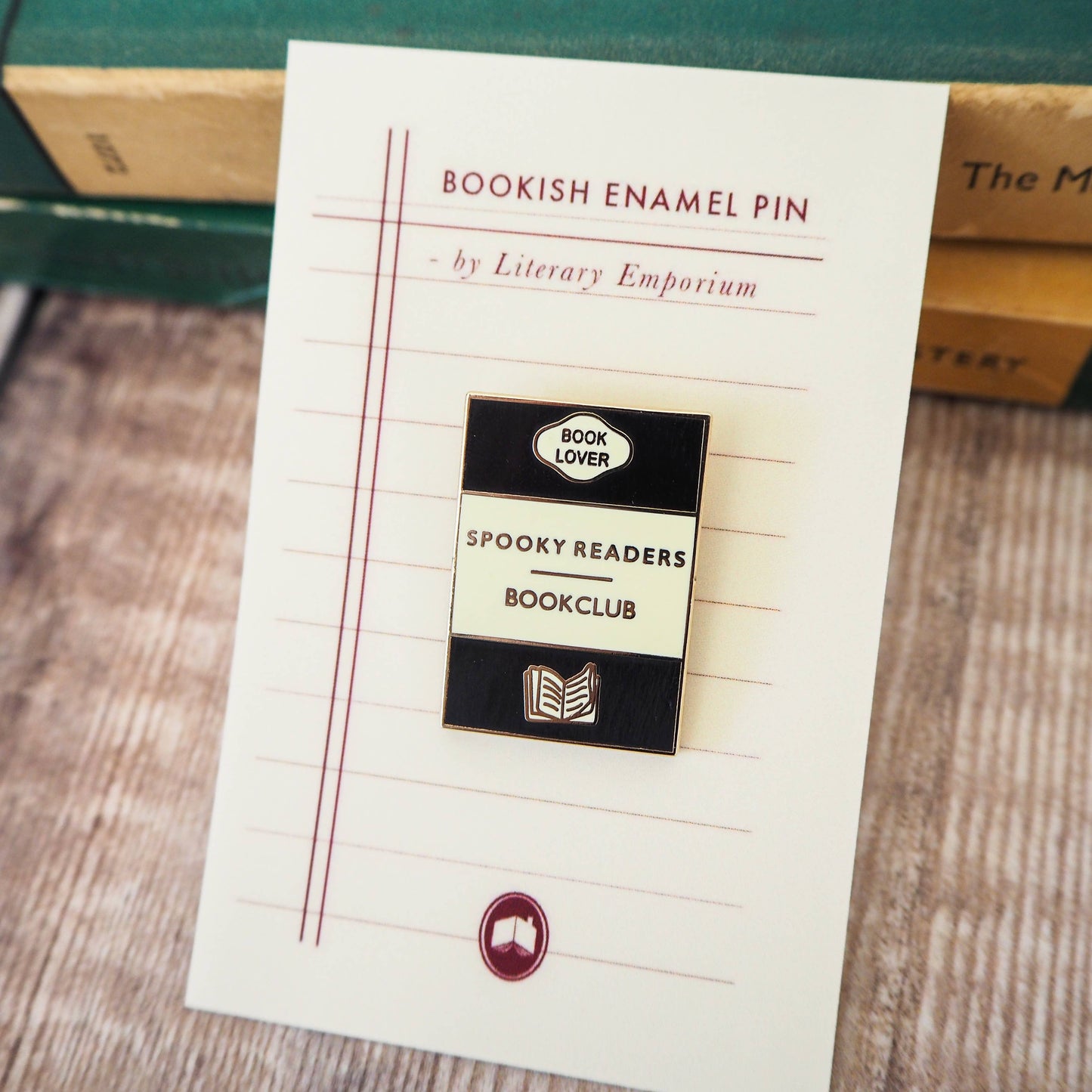 Spooky Readers Bookclub Enamel Pin Badge