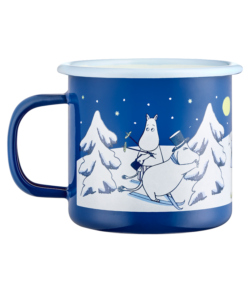 MOOMIN Christmas Enamel Mug Starry Night 0.37L