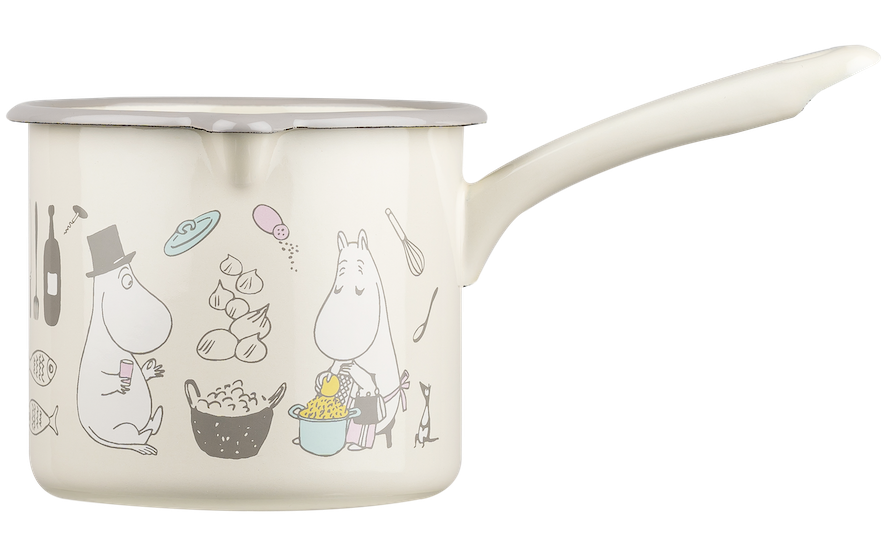 MOOMIN Enamel Saucepan Bon Appétit 1.3 L