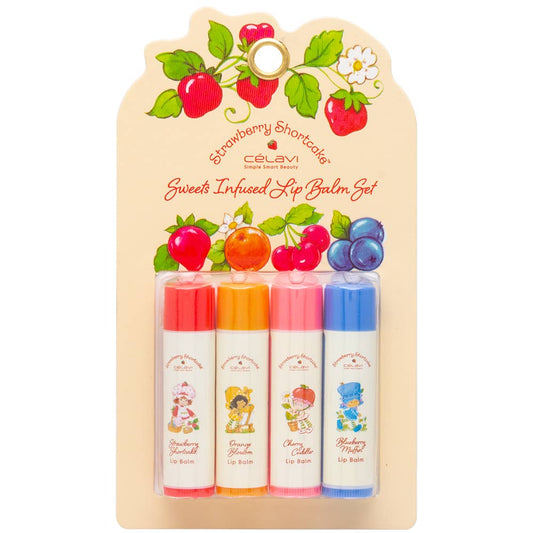 CELAVI X STRAWBERRY SHORTCAKE Sweet Infused Lip Balm Set