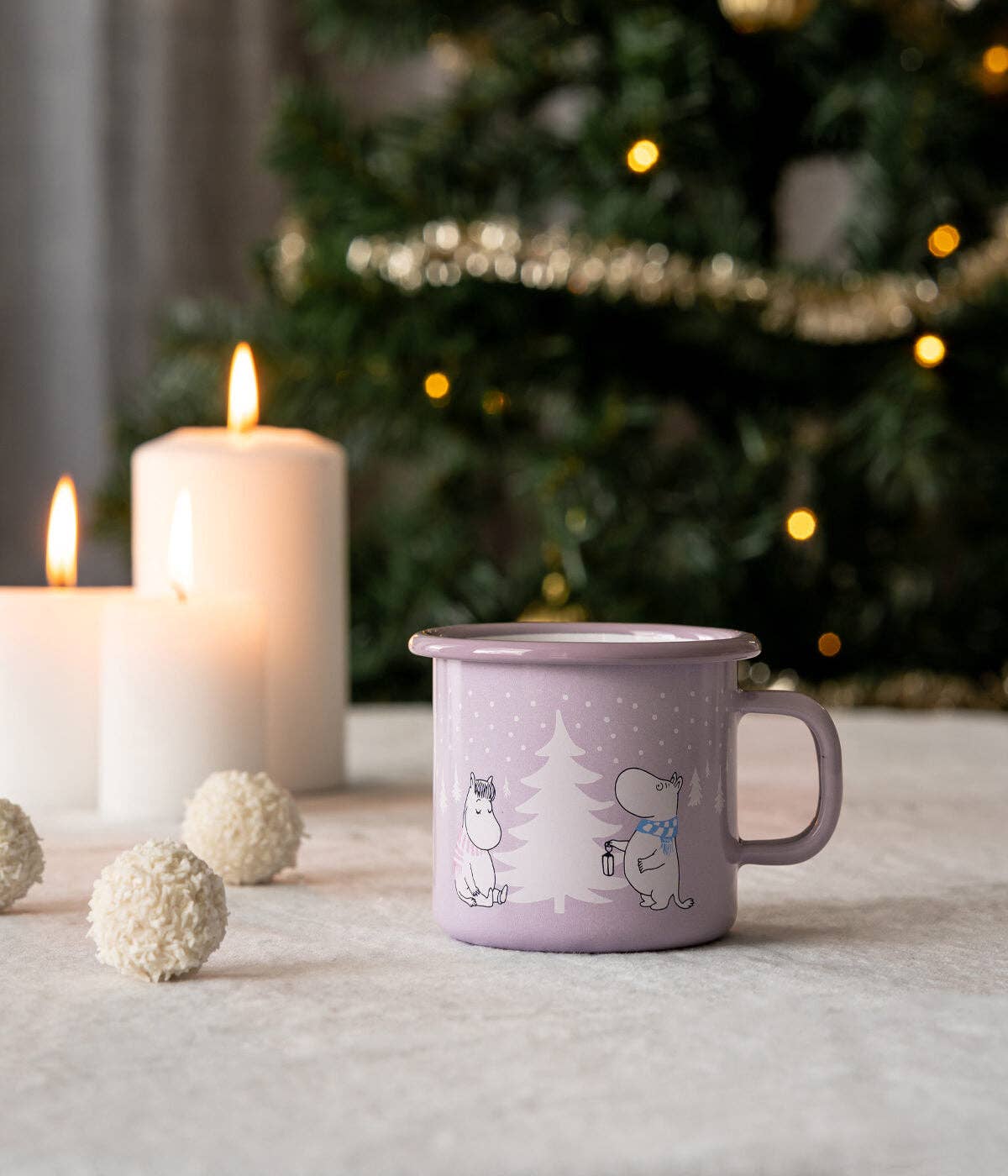 MOOMIN Enamel Mug Snowfall 0.25L