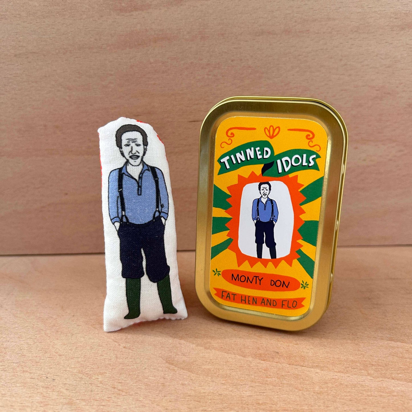 Monty Don Tinned Idol Mini Keepsake Doll